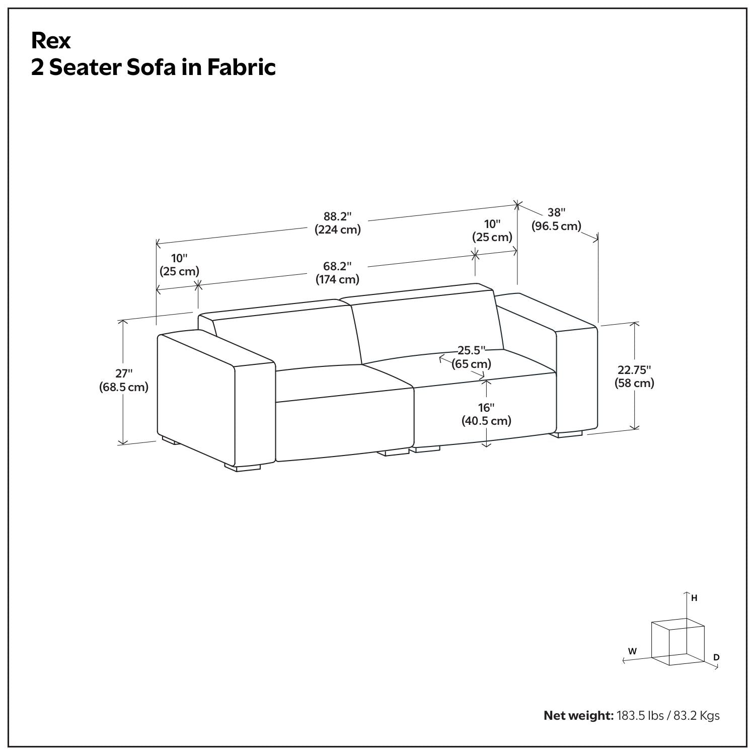Rex - Handcrafted Sofa Simpli-Home