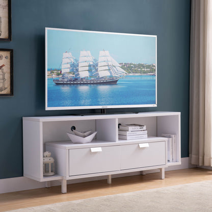 Modern TV Stand & Two Shelves And Two Drawers Home Essentials