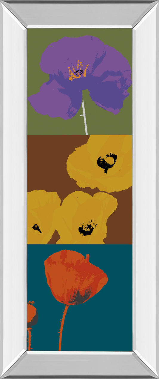 18x42 Pop Poppies By Li-Legger - Blue