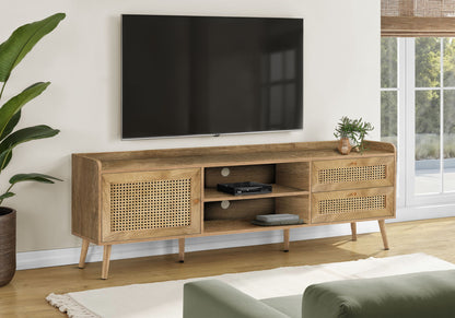TV Stand, Console, Media Entertainment Center, Storage Cabinet, Transitional 8th Street