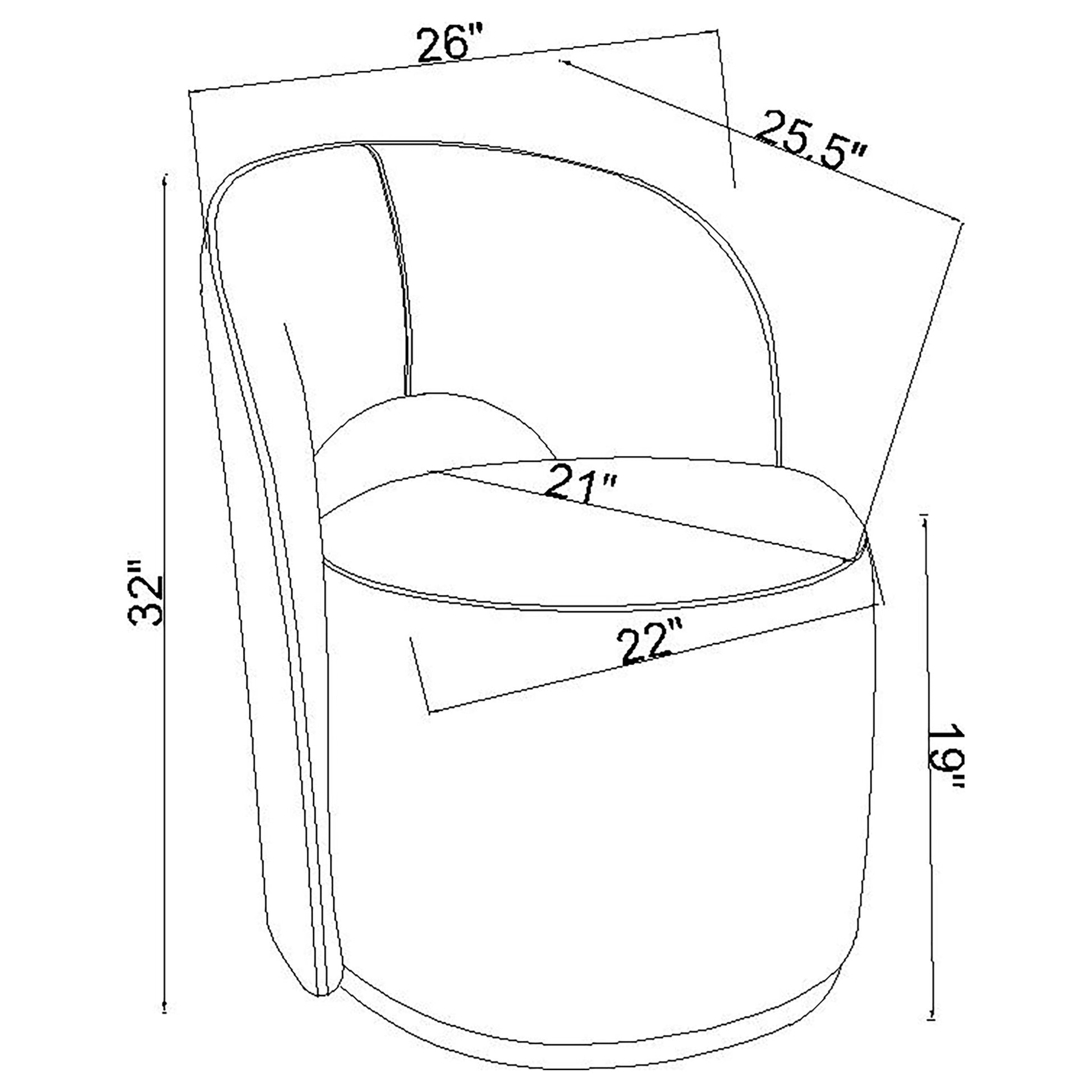 Quinto - Swivel Accent Chair Furniture Max