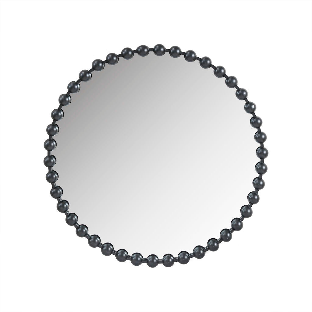 Marlowe - 36" Round Wall Decor Mirror - Black Madison Park Signature