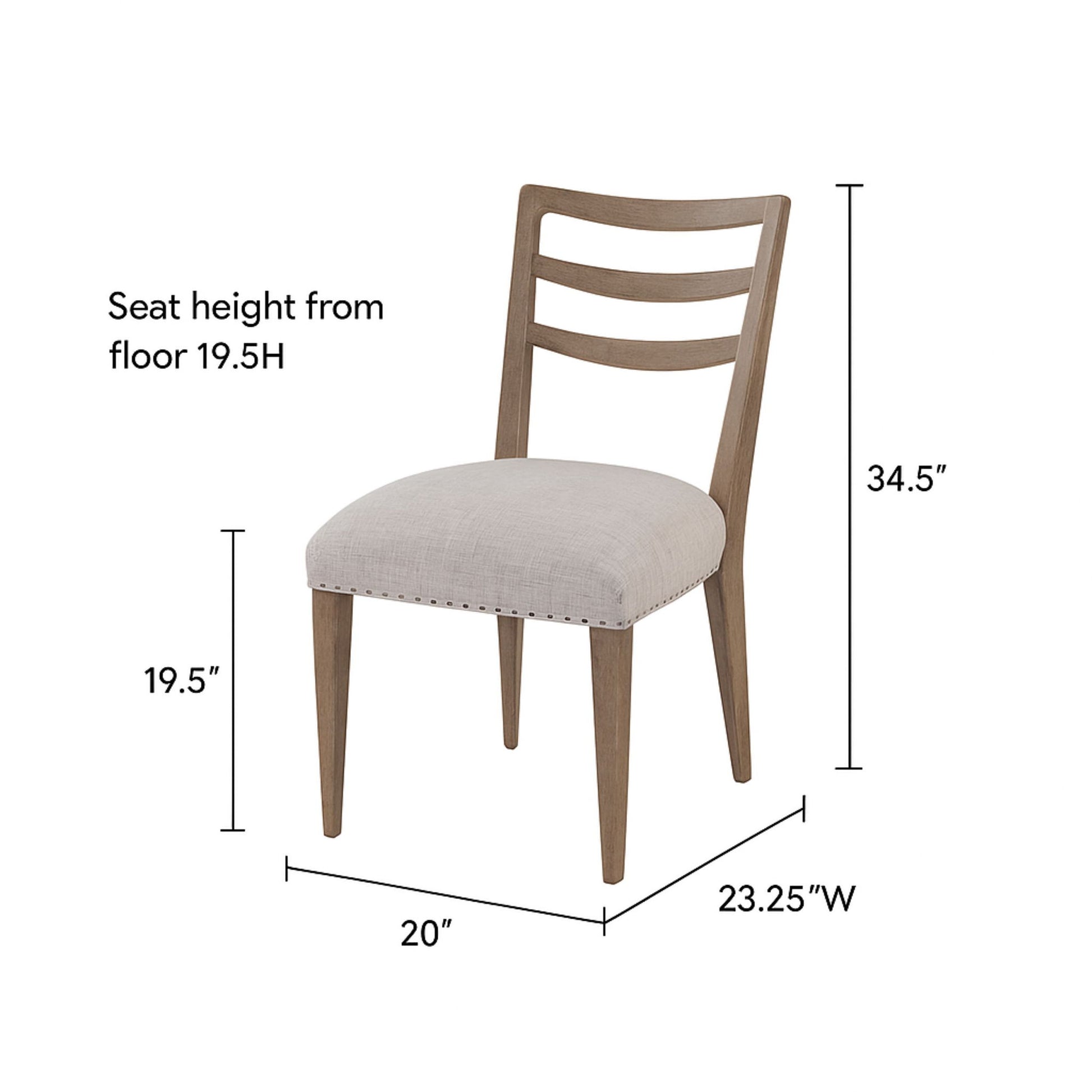 Ladderback Side Dining Chair (Set of 2) Bernards Furniture