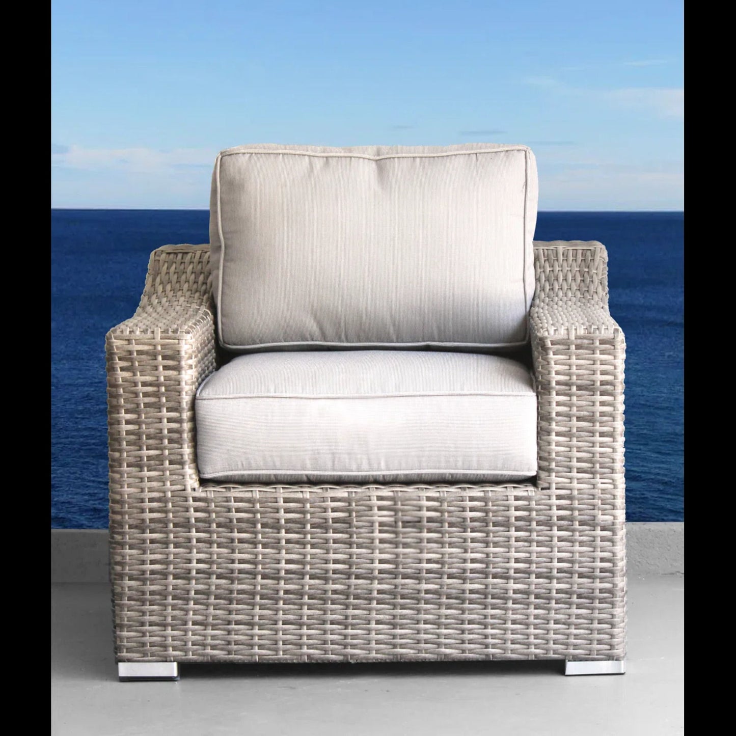 Patio Chair With Cushions Modern Design LSI Patio Furniture
