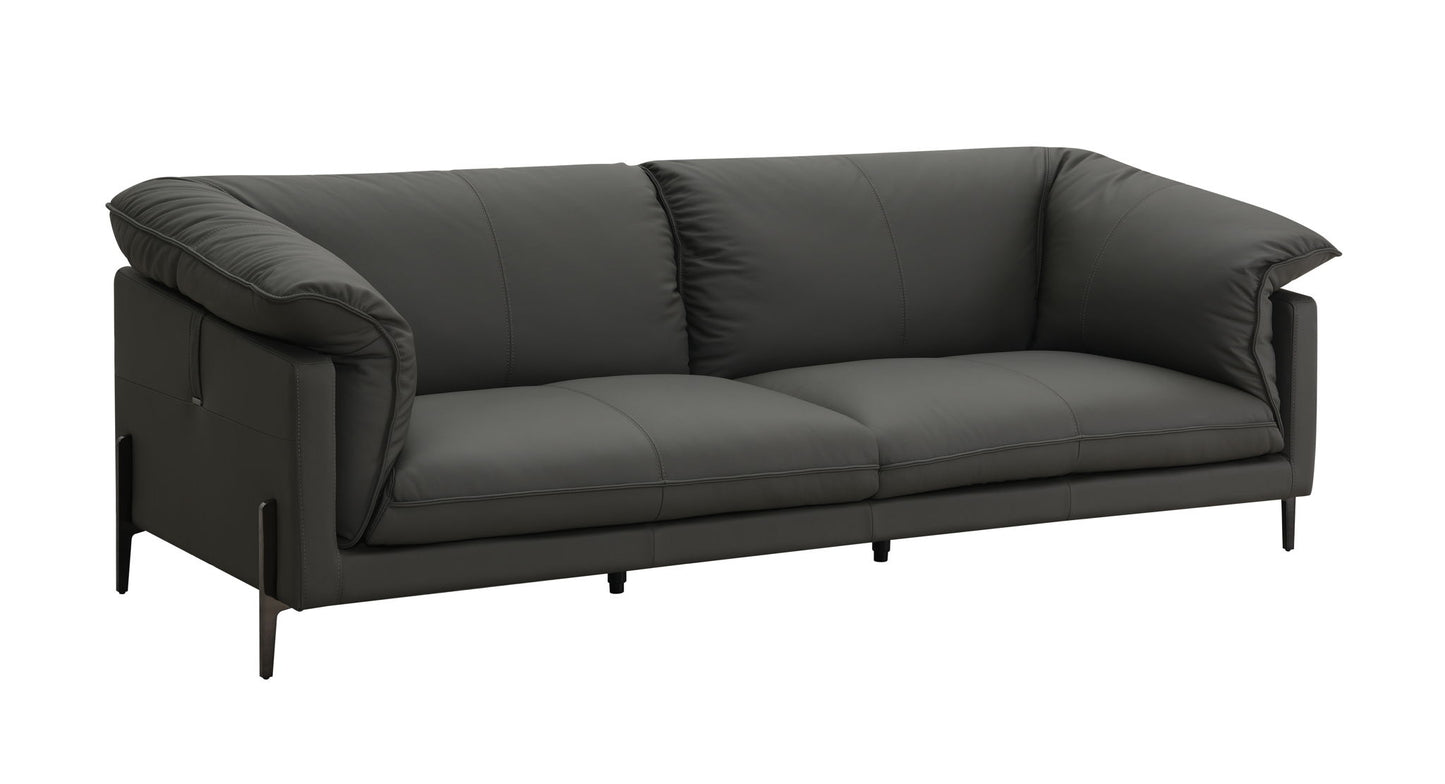 Tadi - Top Grain Leather Sofa - Black Acme