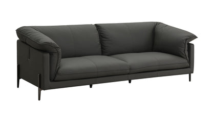 Tadi - Top Grain Leather Sofa - Black Acme