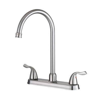 Stainless Steel Kitchen Sink Faucet With 2 Handles, 3 Hole Installation Daily Nest