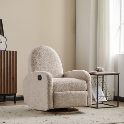 Contemporary 360 Swivel And Glider Recliner Chair Noble House