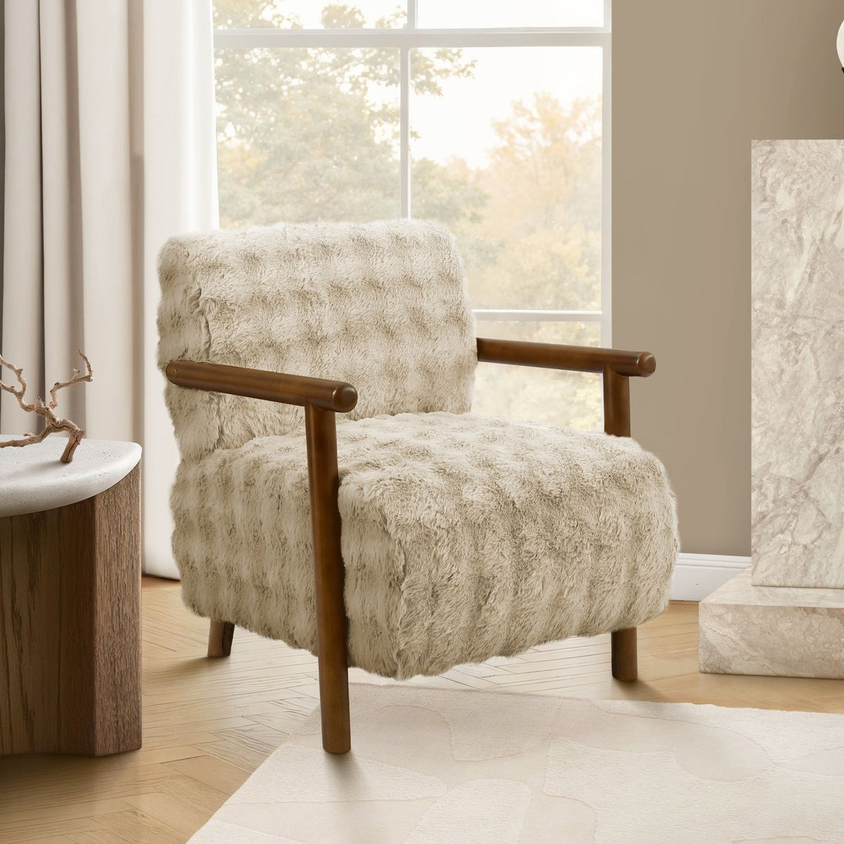 Modern Upholstered Accent Chair For Living Room 8th Street