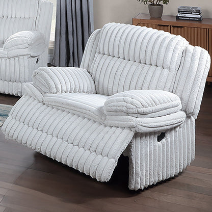 Contemporary Manual Motion Glider Recliner Chair With Padded Armrests And Smooth Rocking Function Home Essentials