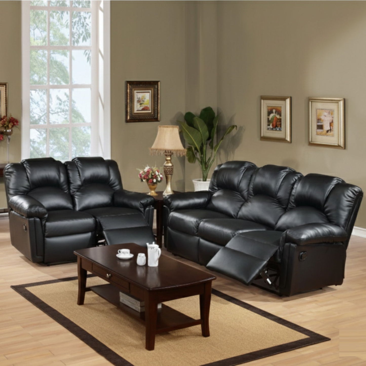 Modern Living Room Set, Cushion Backrest And Pillow Armrest Home Essentials
