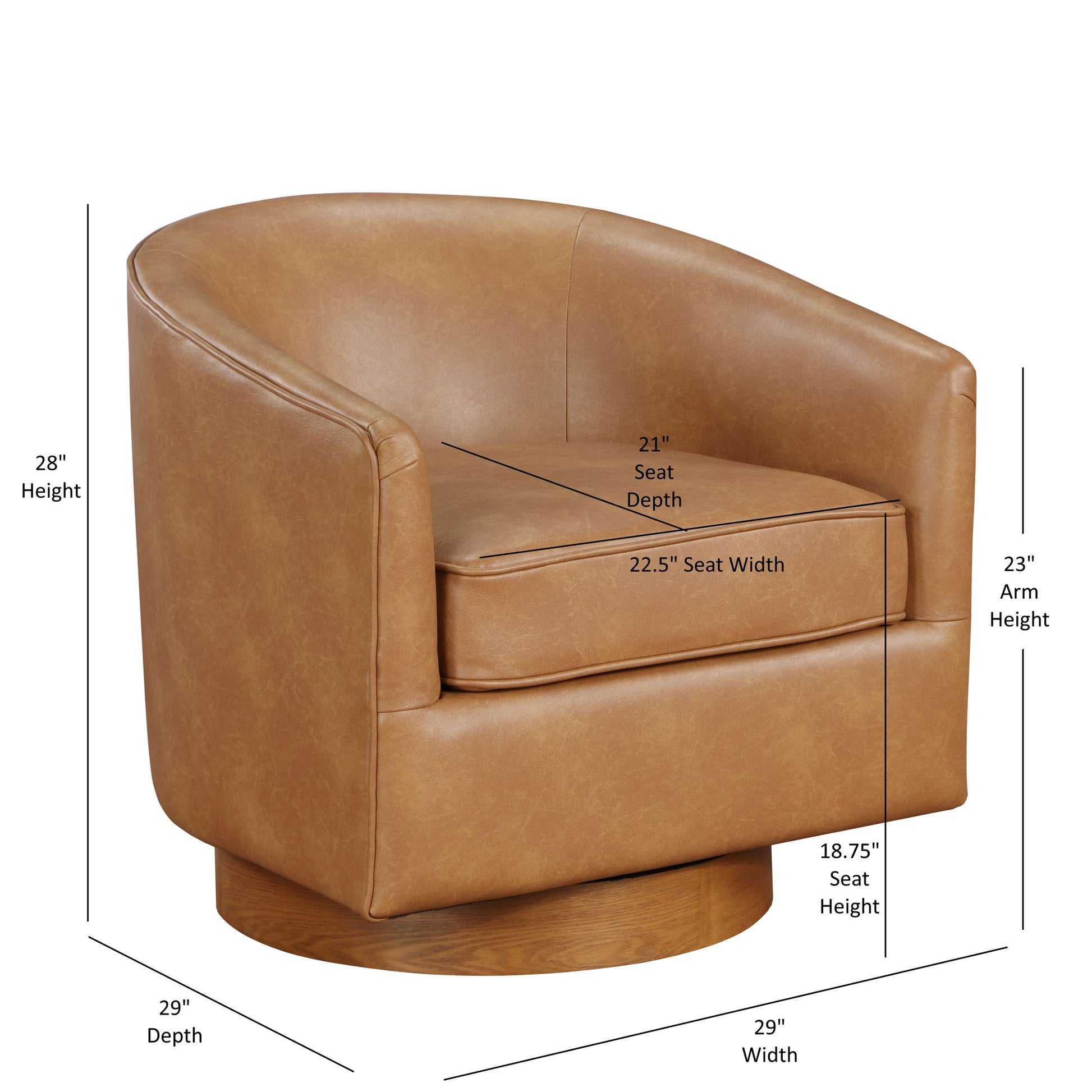 Maisy - Barrel Swivel Chair Ridgecrest Home