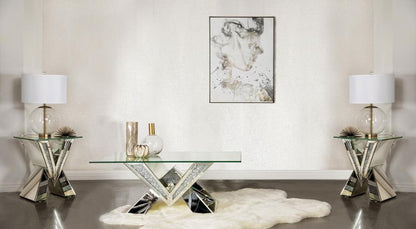 Taffeta - Mirrored Coffee Table Set Coaster Fine Furniture