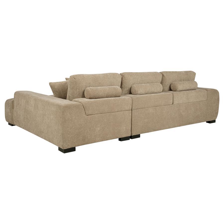 Octavia - Upholstered Sectional Chaise Sofa Coaster Fine Furniture
