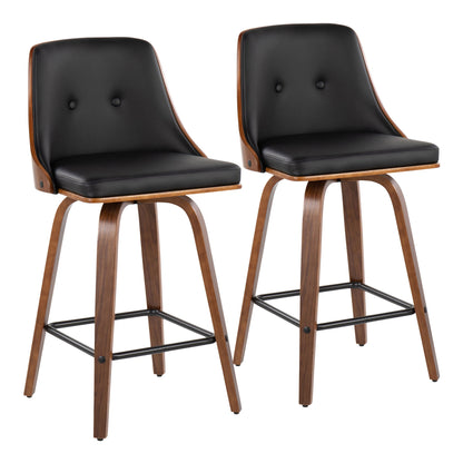 Gianna - Mid Century Modern Counter Stool (Set of 2) Lumi Source