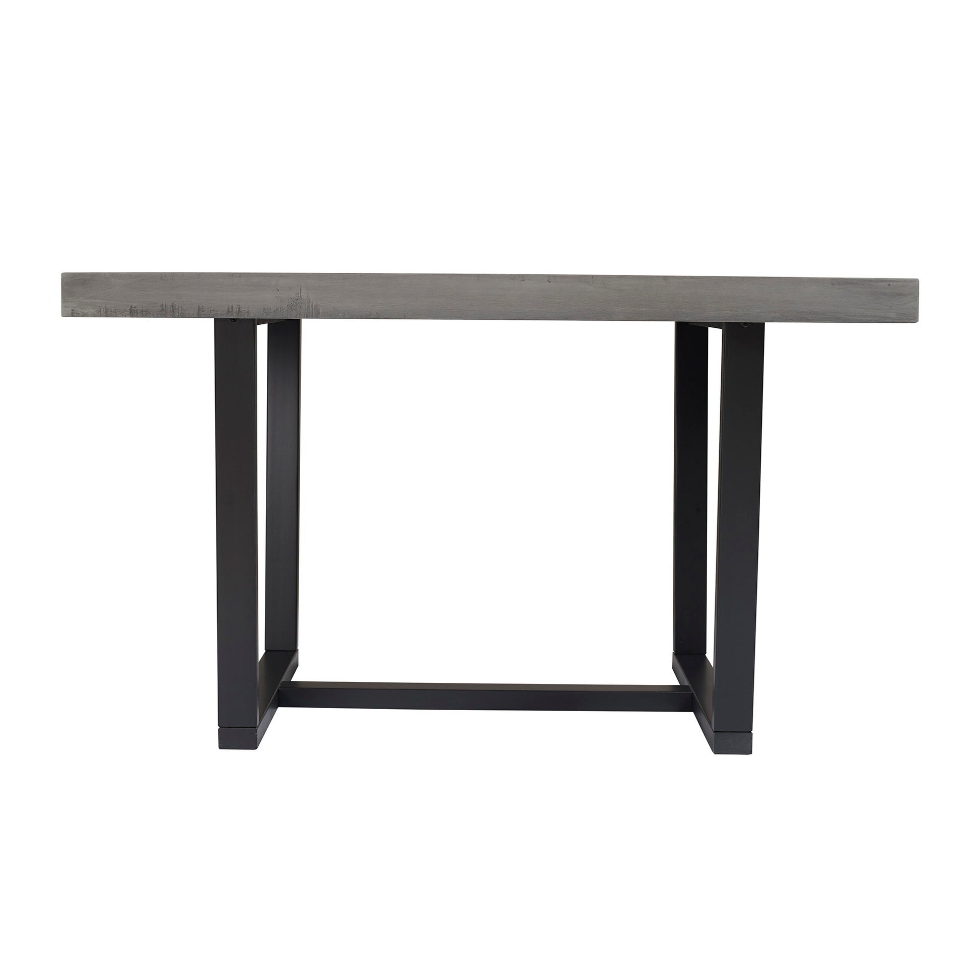 Rustic Metal And Solid Distressed Dining Table Walker Edison