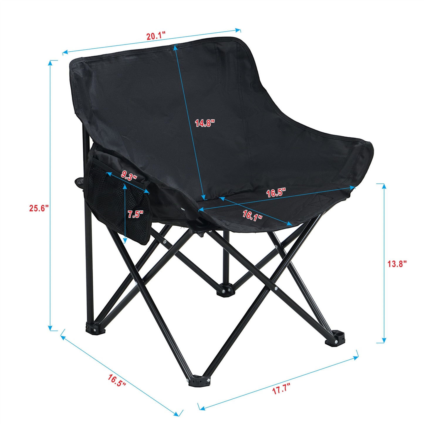 Portable Folding Camping Chairs With Carry Bag (Set of 2) Home Essentials