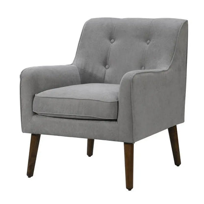 Ryder - Mid Century Modern Woven Fabric Tufted Armchair Lilola Home