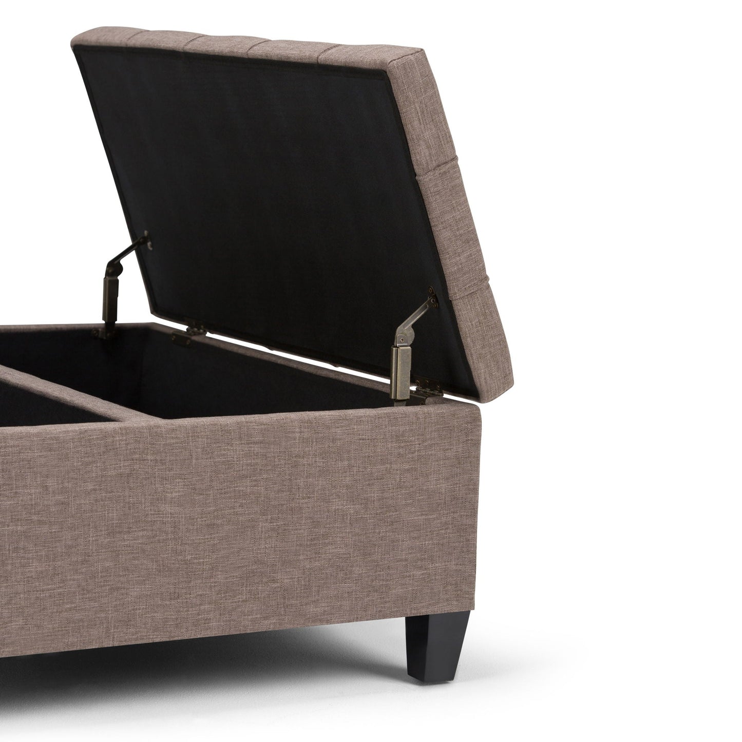 Harrison - Upholstered Coffee Table Storage Ottoman Simpli-Home