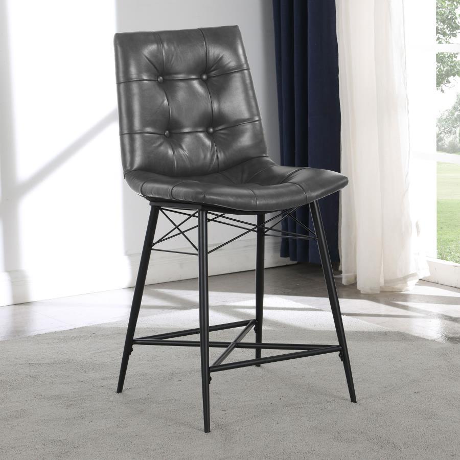 Aiken - Upholstered Tufted Counter Chair (Set of 2) CoasterEssence