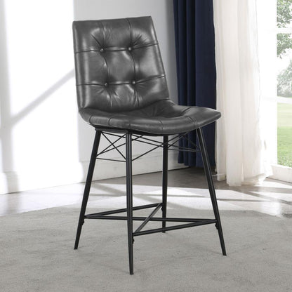 Aiken - Upholstered Tufted Counter Chair (Set of 2) CoasterEssence