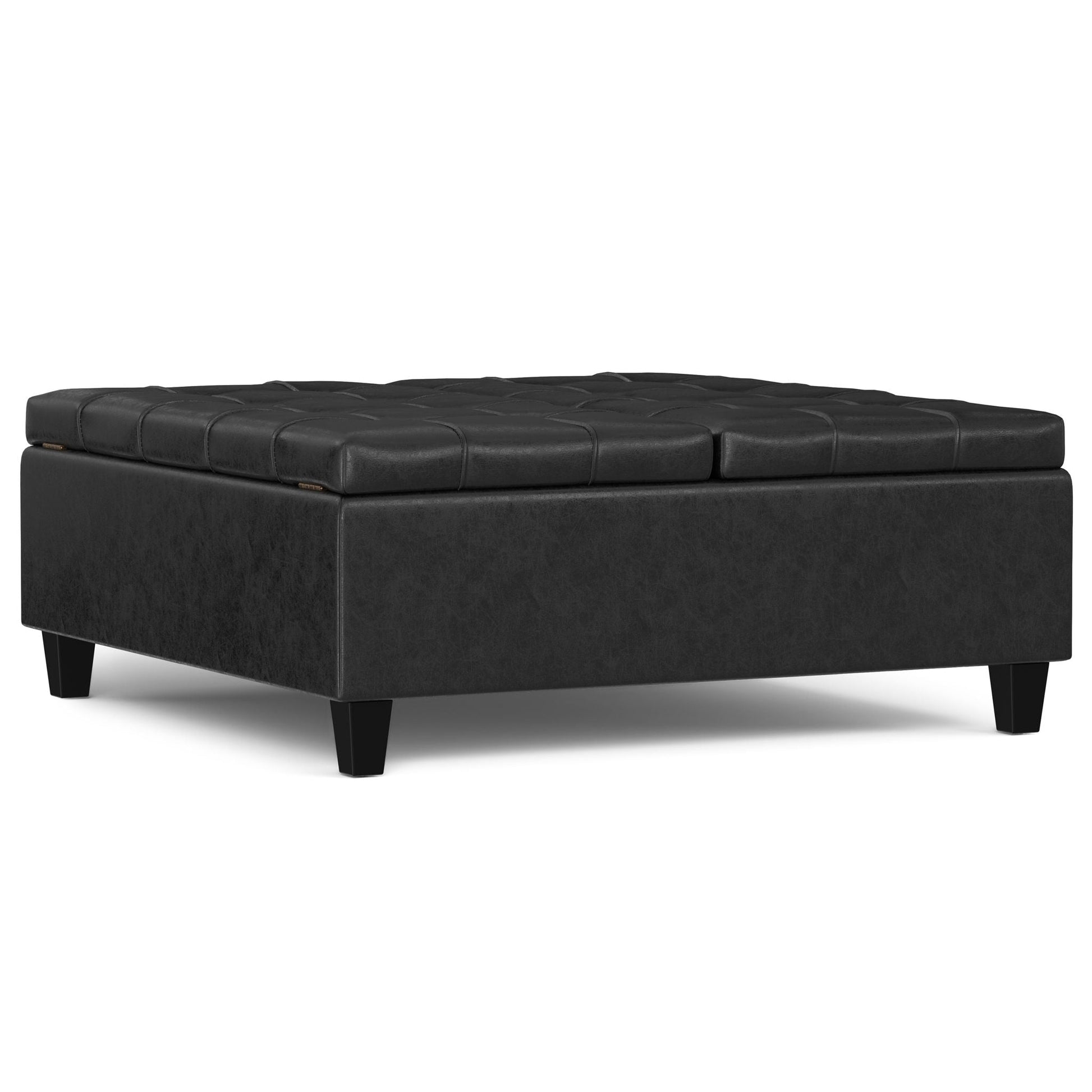 Harrison - Upholstered Coffee Table Storage Ottoman Simpli-Home
