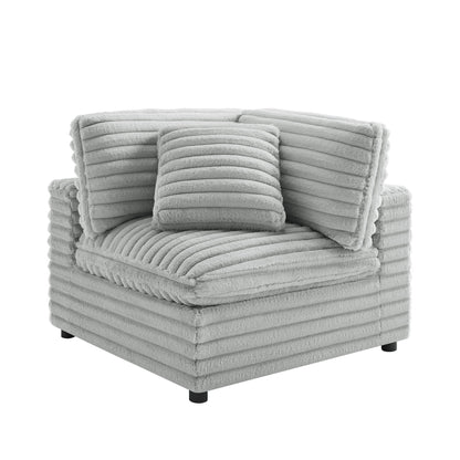 Jenny - Corner Accent Chair - Gray Ridgecrest Home