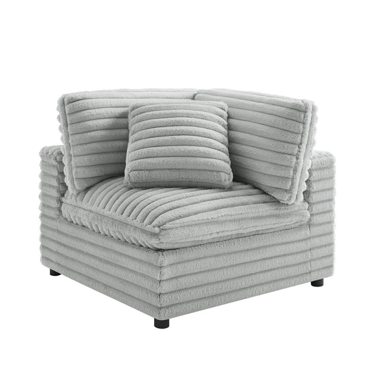 Jenny - Corner Accent Chair - Gray Home Essentials