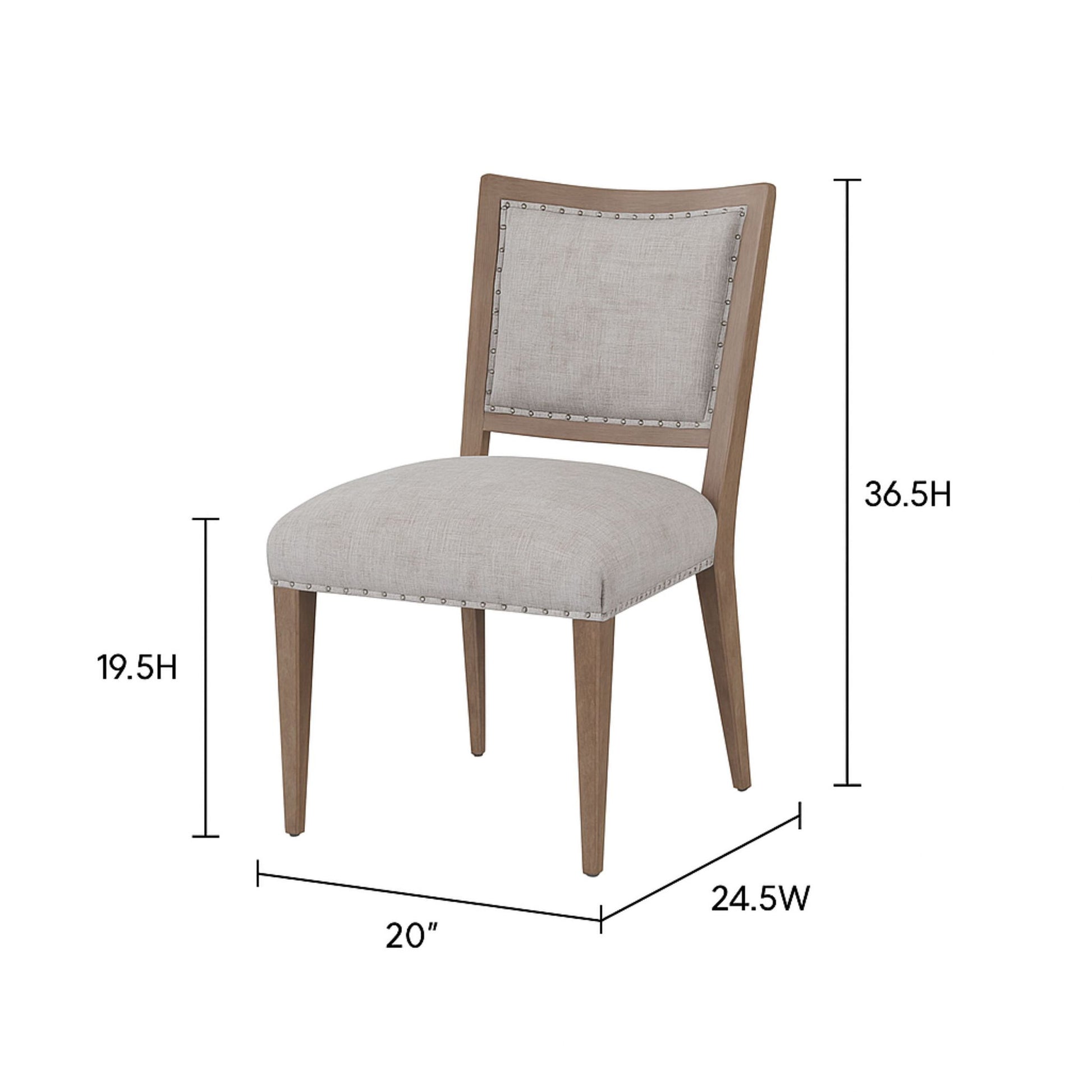 Oversized Side Dining Chair (Set of 2) - Sand Bernards Furniture