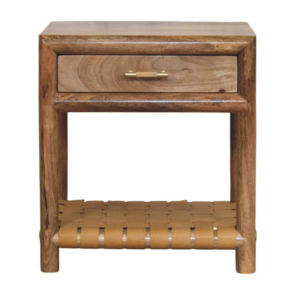 Regency - Woven Nightstand With Drawer - Light Brown Artisan Furniture