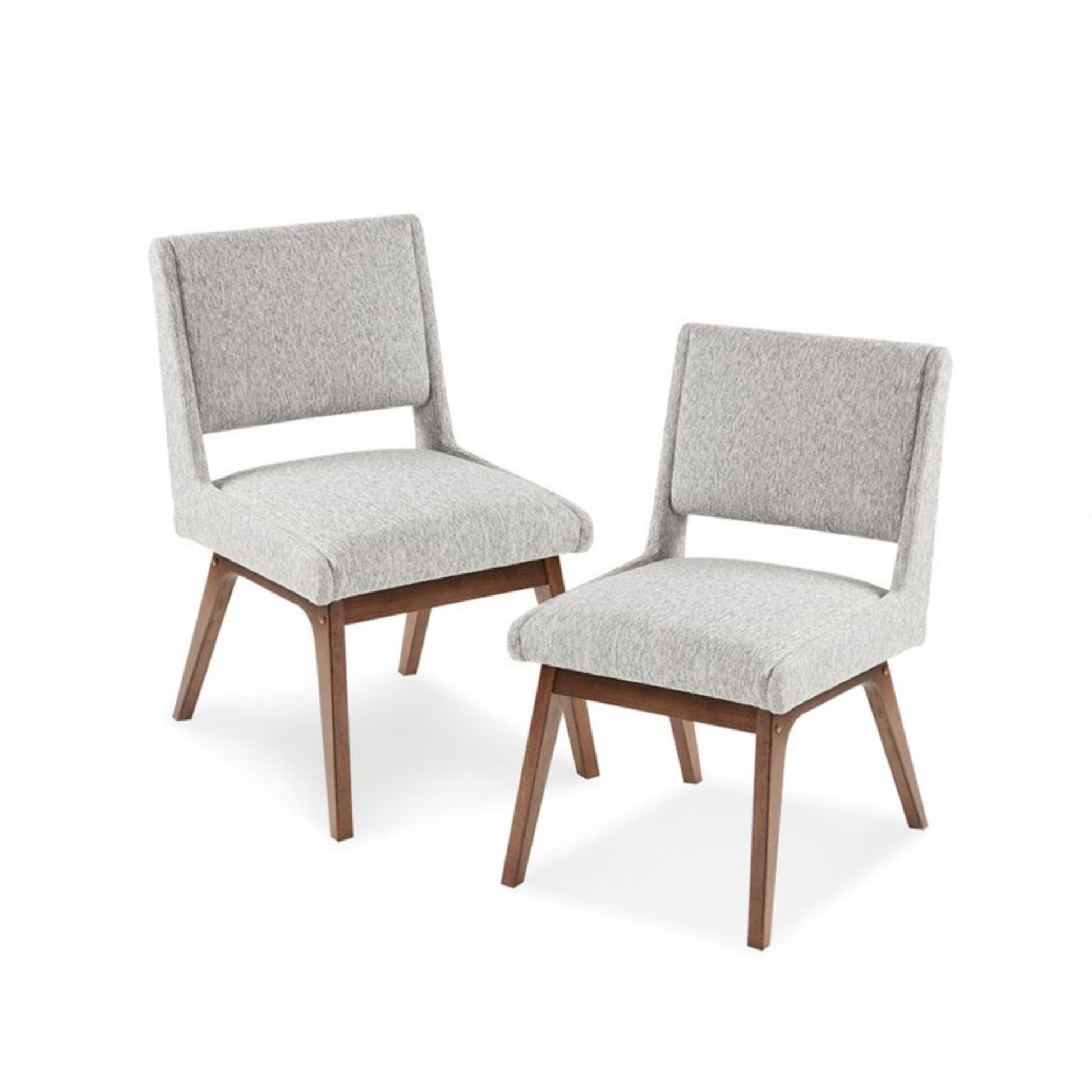 Boomerang - Dining Side Chair With Upholstered Cushions (Set of 2) - Light Gray JLA