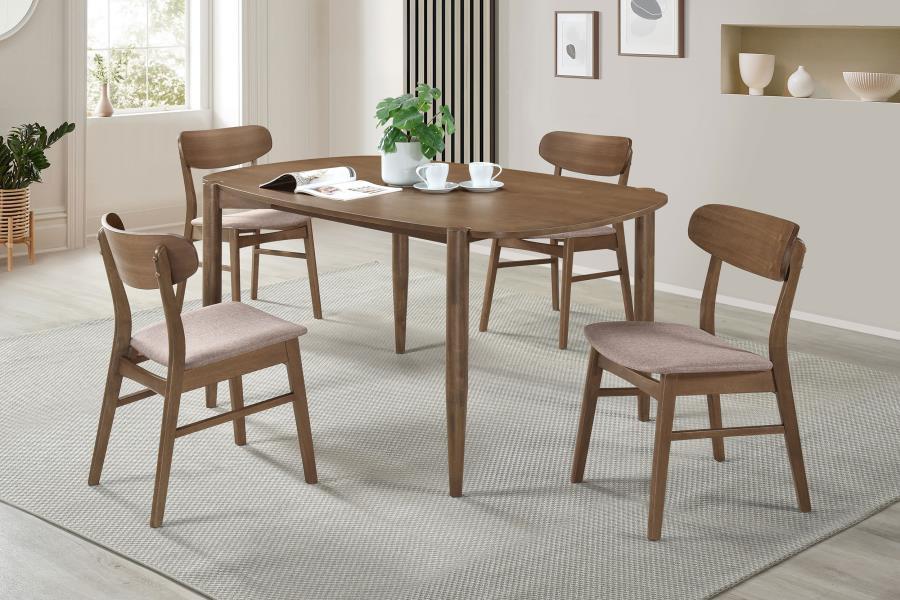 Dortch - Oval Solid Wood Dining Set Coaster Fine Furniture