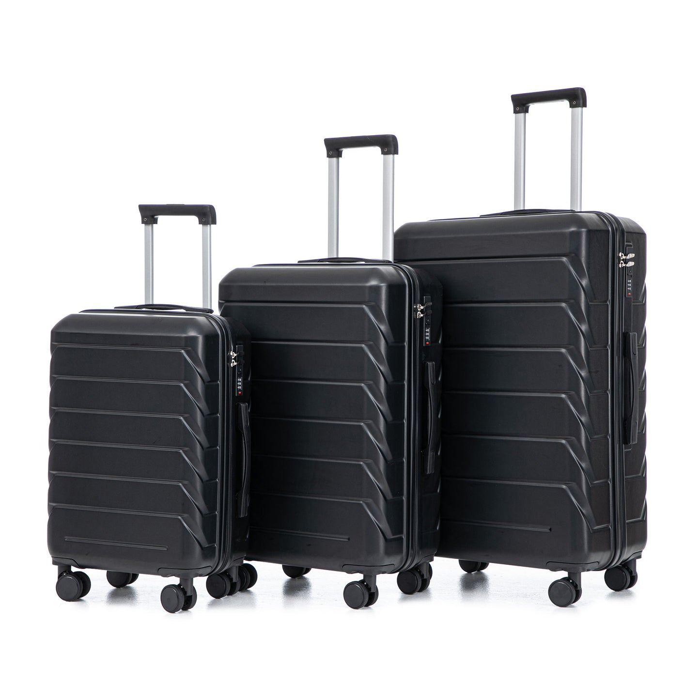 3 Pieces Set 20" / 24" / 28" Spinner Wheel Luggage With Combination Lock Daily Nest