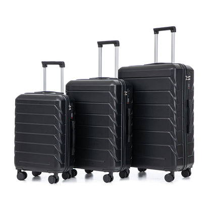 3 Pieces Set 20" / 24" / 28" Spinner Wheel Luggage With Combination Lock Daily Nest