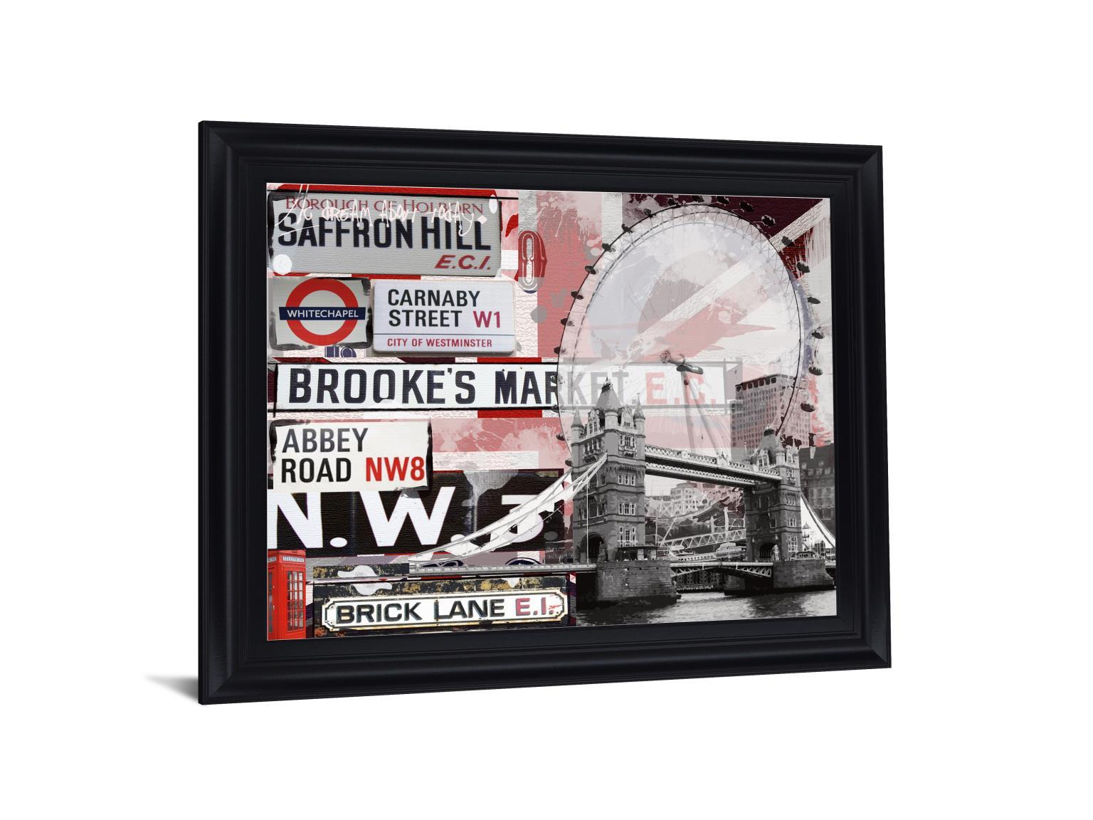 London Fusion - 28" x 34" Framed Wall Art Classy Art