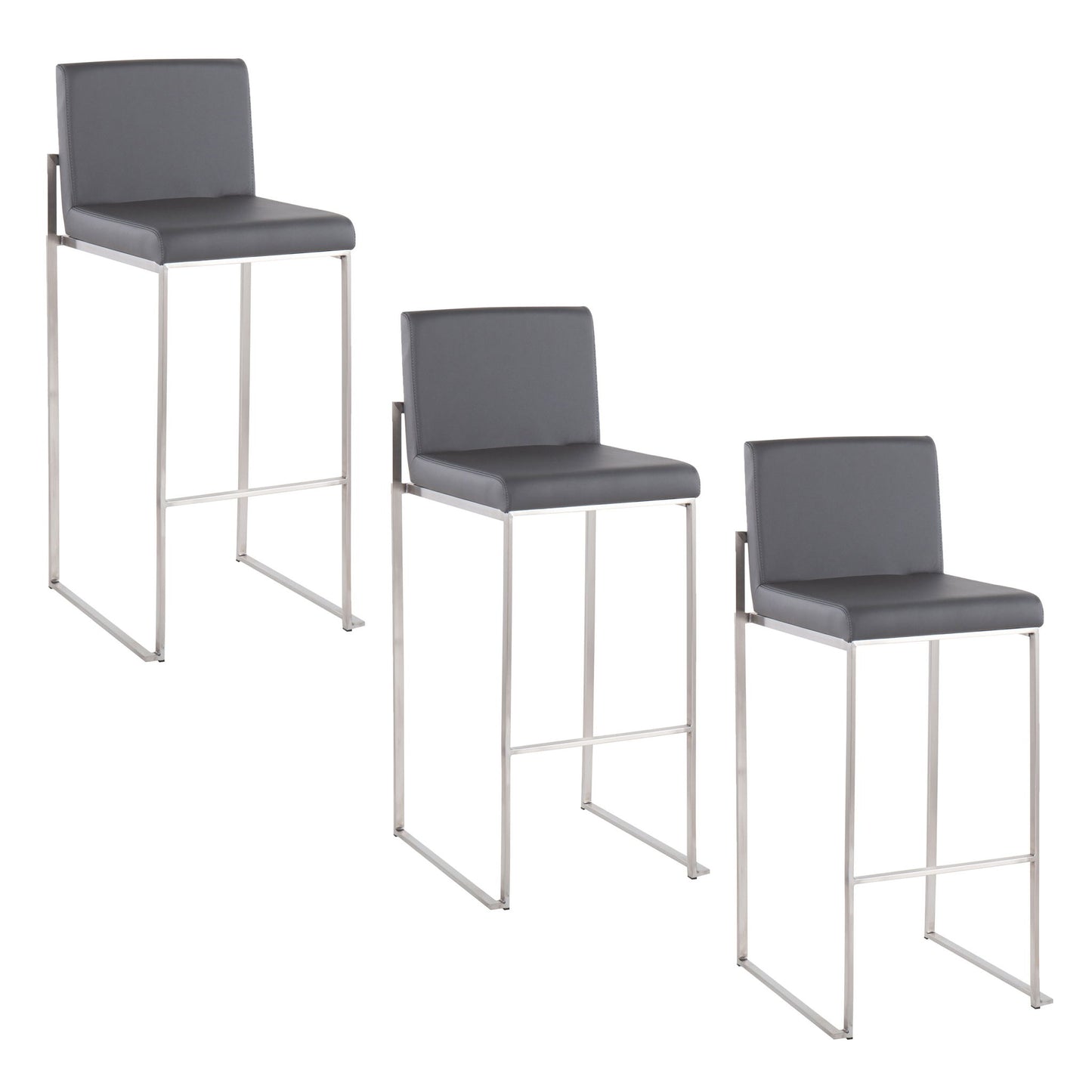 Fuji - Contemporary And Modern Elegance High Back Barstool Lumi Source