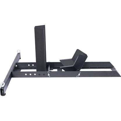 Heavy Duty Adjustable Motorcycle Stand / Wheel Chock 1800 Lb Capacity - Black Daily Nest