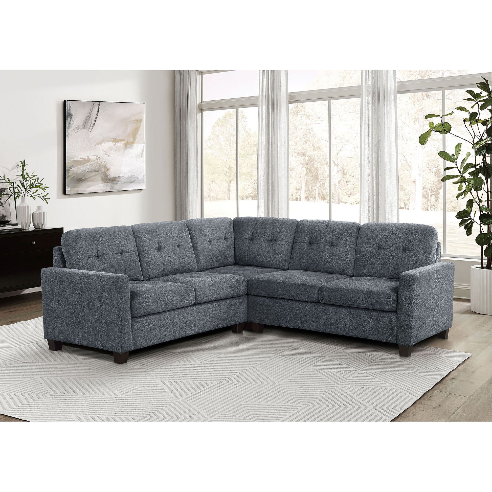 Creston - Upholstered Sectional Sofa Furniture Max