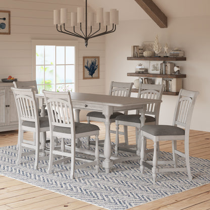 Mariano - Slat Back Barstools (Set of 2) - Gray Emerald Home