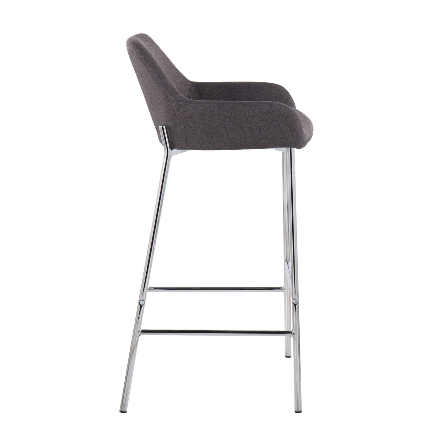 Daniella - Contemporary Fixed Height Bar Stool (Set of 2) Lumi Source