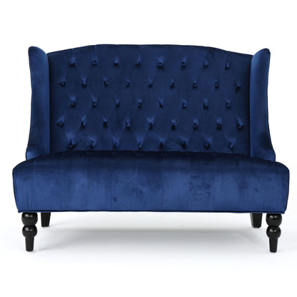 Nurturing - Upholstered Loveseat With Wing Back And Diamond Tufting Noble House