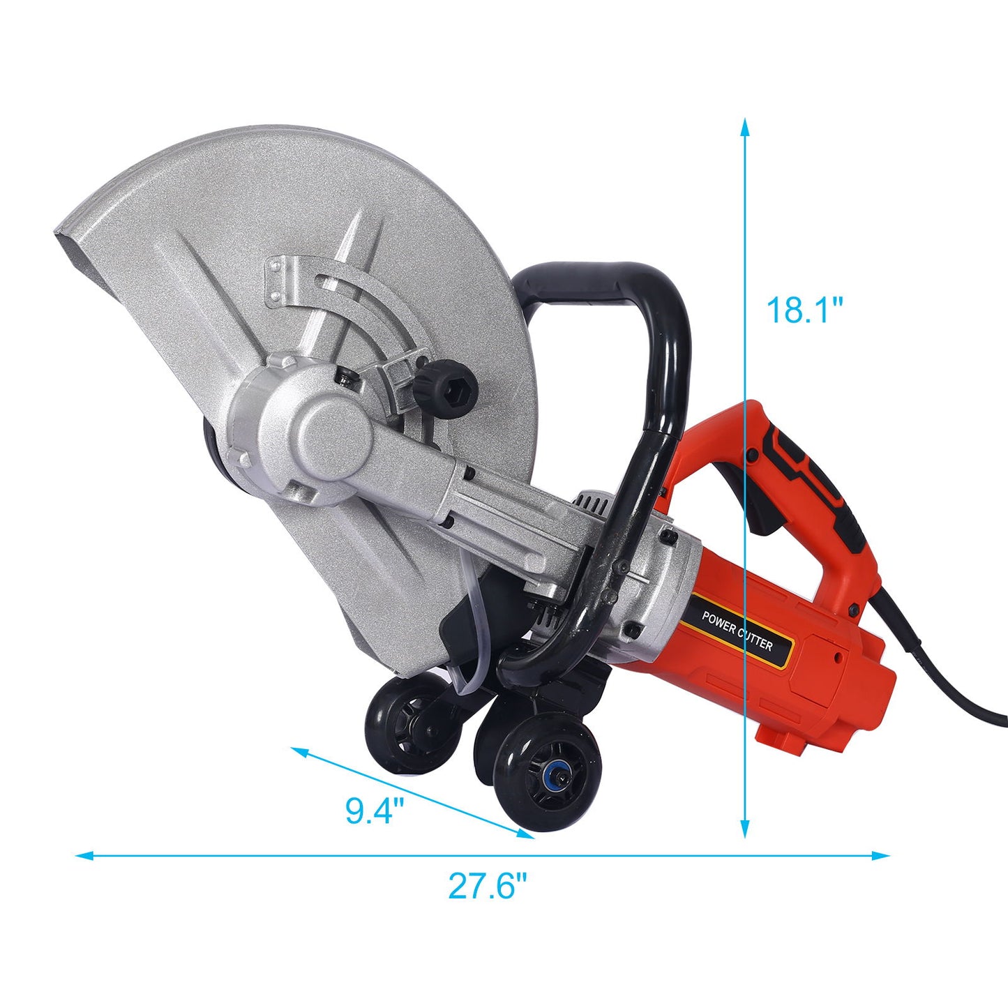 Heavy Duty Electric 14" Cut Off Saw With Water Line Attachment - Black / Silver Daily Nest