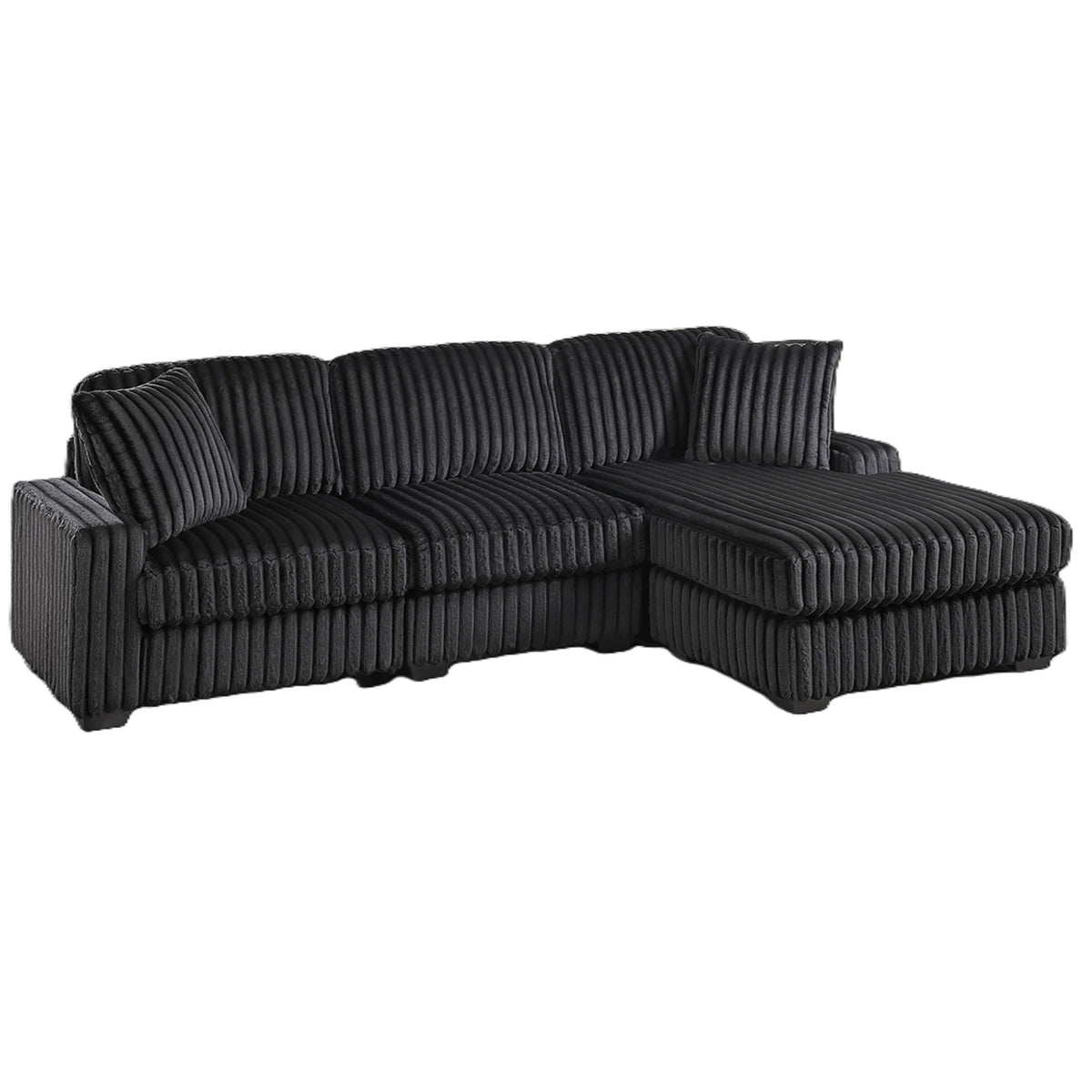 Sectional Sofa Set With Reversible Chaise, Living Room Furniture Home Essentials