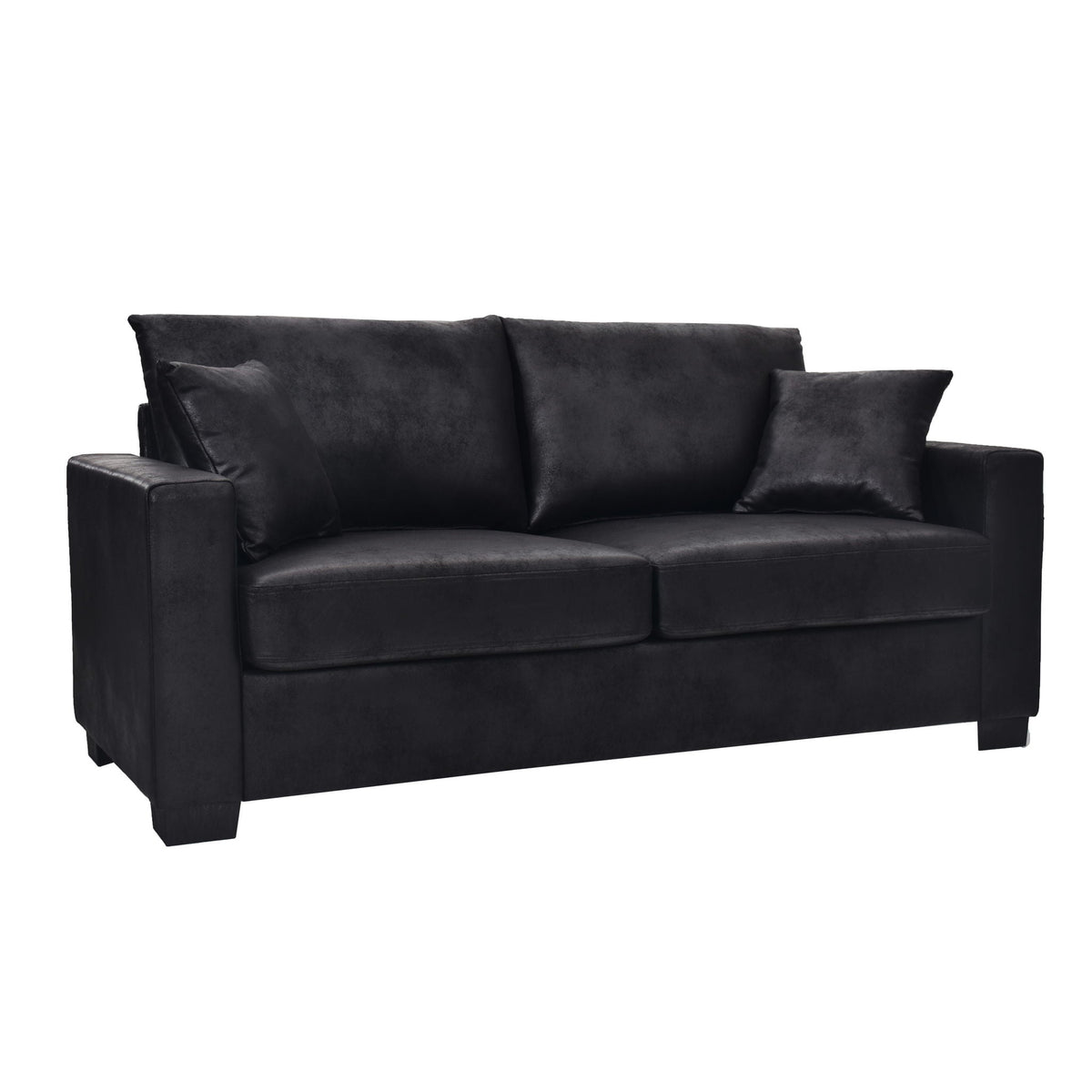 2 Seater Sofa, 2 Throw Pillows For Living Room Home Essentials