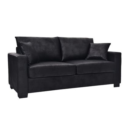 2 Seater Sofa, 2 Throw Pillows For Living Room Home Essentials