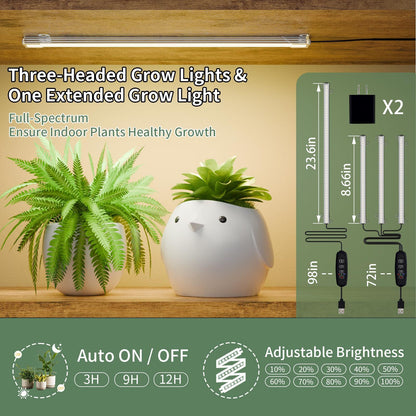 Large Plant Stand Indoor With Grow Light, Tall Plant Shelf, 8 Tiered Heavy Duty Metal Plant Stand, Square Flower Stand Display Rack For Living Room - Walnut / Black Daily Nest