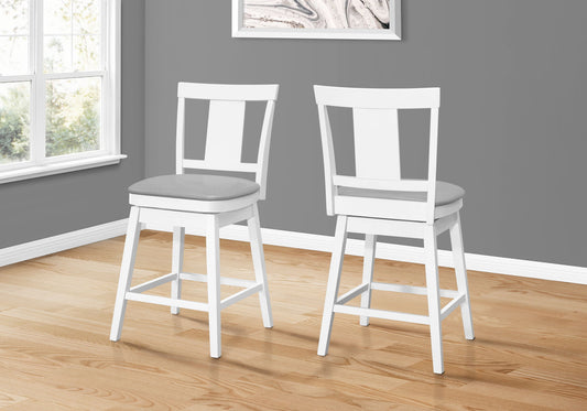 Swivel Bar Stool Counter Height, Transitional (Set of 2) 8th Street