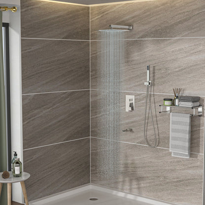 10" Wall Mounted Square Shower System With Rough In Valve Daily Nest