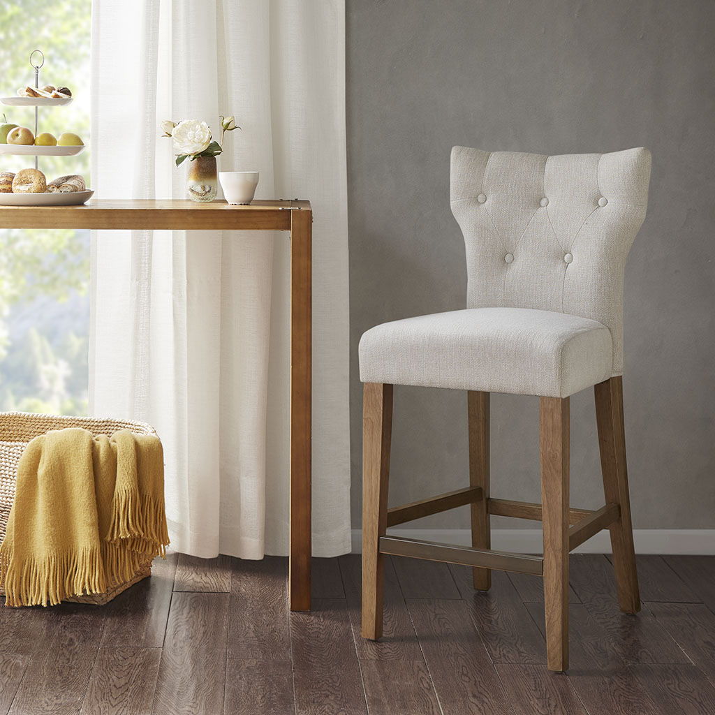 Avila - Tufted Back Counter Stool - Cream