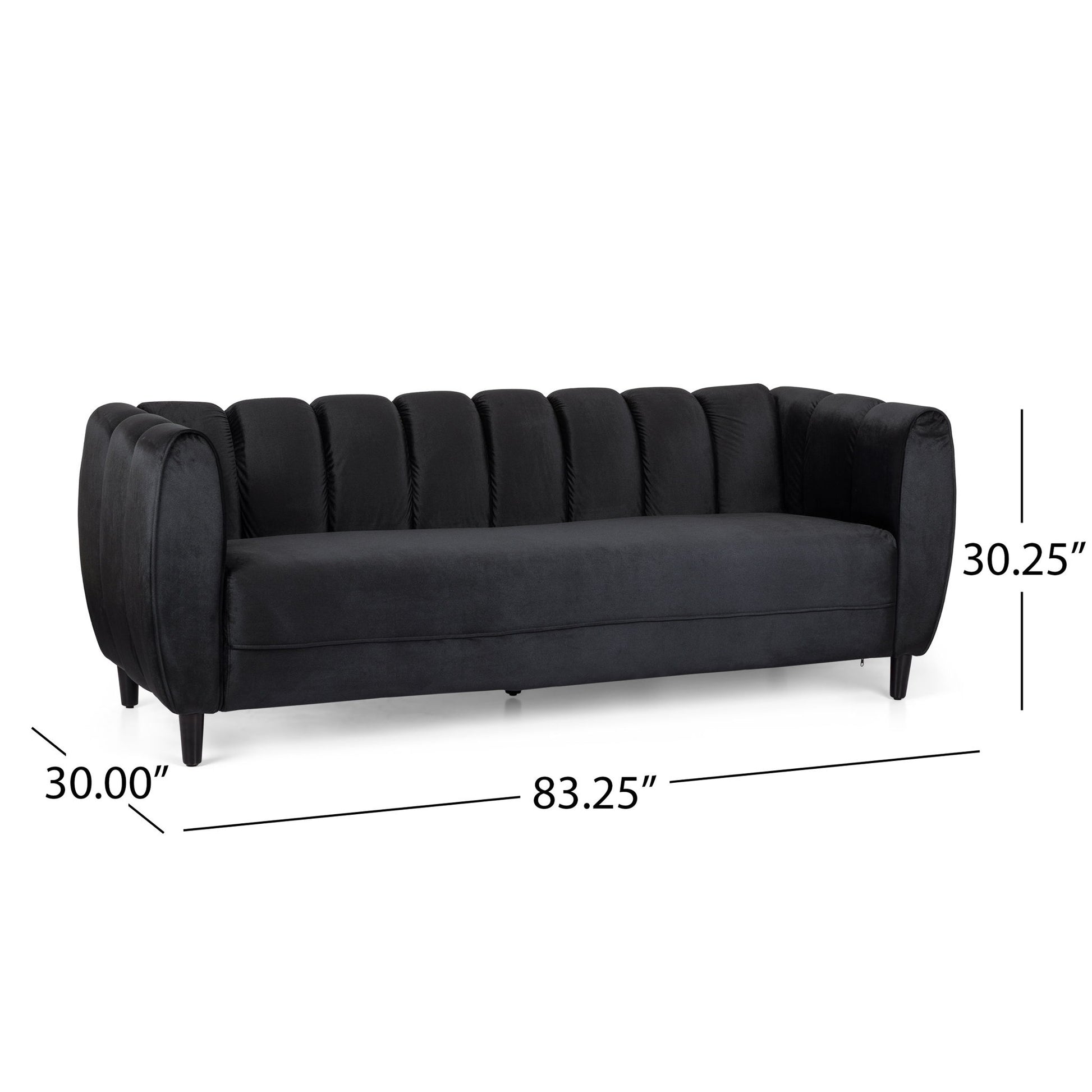 Miranda - Modern Glam 3 Seater Sofa Noble House
